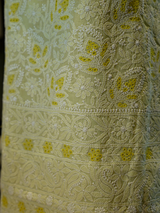 Pure Cotton with Katdana Work & Chikankari, 3-Piece Set