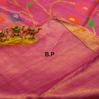Pure Tassar Silk with Handwoven Zari & Resham Work