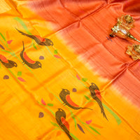 Pure Tassar Silk with Hand Woven Pallu Work