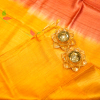 Pure Tassar Silk with Hand Woven Pallu Work