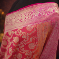 Premium Banarasi 2-Shade Pure Kattan Silk Saree